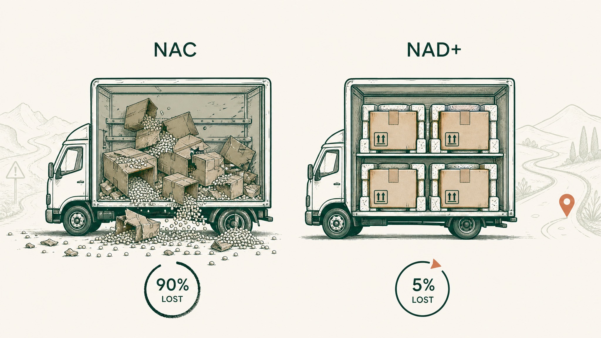 Why does the delivery method flip the comparison?